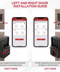 Installation guide for 5-In-1 Keyless Entry Smart Door Lock With Keypad, Remote App Control, IC Card Access, Mechanical Key Backup.