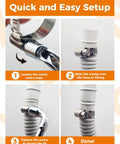 Step-by-step guide installing 200 Piece Hose Clamp Kit Assortment In Heavy Duty 304 Stainless Steel Worm Gear Clamps One Quarter To Two Inches Range Eight Size Automotive Fuel Line Radiator Coolant Hose Clamp Set Ideal For Automotive Repairs And DIY Projects.