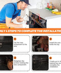 Step-by-step installation guide for Bottom Oven Bake Element Replacement For Electric Ranges And Stoves 1950 To 2600W 240V 316075103 Fits 790 Models Easy Install Durable Heating Element For Home Kitchens.