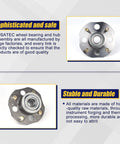 Rear Wheel Bearing And Hub Assembly 512178 For 1998 1999 2000 2001 2002 Honda Accord 2.3L L4 With Rear ABS Disc Brakes