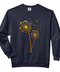 Dope Hang Glider Art Sweatshirt For Men And Women Perfect Gift For Aviation Lovers with yellow dandelion design
