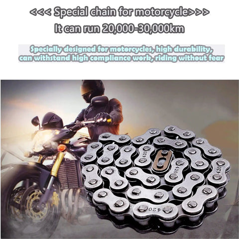Front Jackshaft 42 Link 420 Chain For Mini Bikes Fits CT200U CT200U-EX BT200X MB200 MB165 Baja Warrior with motorcycle
