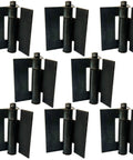 Heavy Duty Weld On 3 Inch Steel Butt Hinges For Gate Doors 8 Pack Rust Resistant Coated Hardware