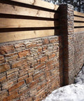 Pro Grade Polyurethane Stone Texture Stamp Set For Concrete Realistic Granite Chipped Look used on outdoor brick wall pattern