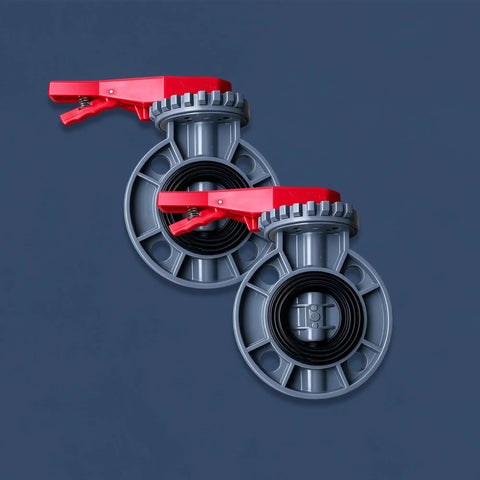 Heavy Duty Six Inch Cpvc Butterfly Valve With Lever Handle And Ansi Certified Assembly Featuring Rock Solid Epdm Seal