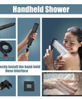 Matte Black 12 Inch Rainfall Shower System With Shower Head Handheld Sprayer Tub Filler And Wall Mount Mixer Valve All Metal Brass Construction Luxury Rough In Kit Included