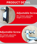 Heavy Duty Stainless Steel Boat Compression Latch 52mm Adjustable Flush Mount For Marine RV Electrical Cabinets showing adjustable screws.
