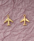 Airplane Charms Jewelry Making Kit Set Of 50 Metal Aircraft Charms For DIY Necklaces, Bracelets, And Earrings Gold Finish