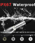 Articulating Borescope Camera With Light For Automotive And Industrial Inspection, 210 Degree Two-Way Probe, waterproof design