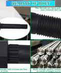 Heavy Duty Trailer Shackle Kit For Double Eye Leaf Spring, Seven Shackle Bolts Nine Sixteenth Inch Long, quality detail