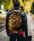 Wild King Lion Printed Unisex Backpack Large Capacity for Everyday Use Durable Polyester Daypack With Breathable Fabric Sturdy Zipper