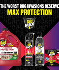 Raid Max perimeter protection products including 1 gallon refill for 18 months indoor/outdoor use against bugs.