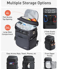 Forest Green Backpack Cooler With Dual Insulated Compartments Keeps 38 Cans Cold All Day, Leak Proof And Waterproof Soft Cooler Bag