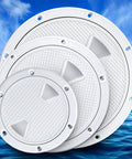 Round Non Slip Boat Hatch With Detachable Cover Waterproof ABS Marine Access Hatch For Boats And Yachts 4 6 8 Inch Options White