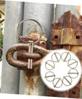 8 Pack Lynch Pin Kit Beefy Heavy Duty Ring Pins For Trucks Trailers Mowers And Farm Equipment Secure Fixes That Last Durable Wear-Resistant Spring-Loaded Design Built Tough For Real World Use. spring-loaded ring pin securing rusted gate hardware