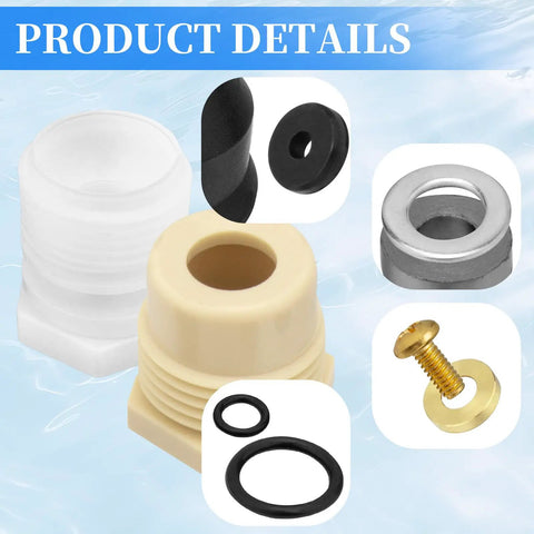 630-7755 Wall Hydrant Repair Kit Compatible With 300 400 500 Series Wall Outdoor Hydrant Faucets components displayed