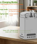 65W Two Way Smart Charger Dock for Lito 1 and Lito X1 drones with USB C cable, features storage and charging modes, grey hub station