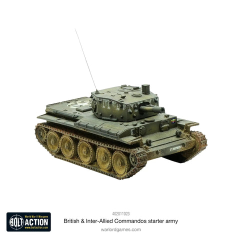 Centaur IV tank from Bolt Action World War II British And Inter Allied Commandos Starter Army 1 to 56 scale tabletop miniatures set