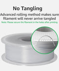 PLA Silk Plus 1.75mm 1kg Filament Spool For 3D Printing showing no tangling with advanced rolling