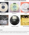 Heavy Duty SMD And SMT Component Counter With Photoelectric Sensors And Straight Up Reliable Reel Tallying For Warehouse Crews Who Want Zero Headache Inventory Tracking Daily, showing various SMD material reels.
