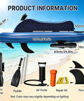 Electric Rush Wave Surf Boat Jet Ski Inflatable Underwater Scooter 700W Pro 16A with accessories on beach background