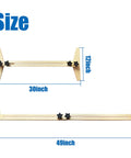 Stair Tread Gauge And Shelf Layout Tool For Stairs Risers And Partitions, shown in 30 to 49 inch range with four quick-lock knobs.