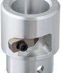 Slick Quick Release Bushing For 3 0 Thhn Xhhw Cu Wire Fits All Standard Cordless Cable Strippers close-up view of aluminum bushing with cutting insert.