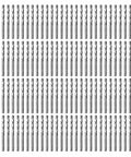 Professional HSS Drywall Cut Out Bit Quarter Inch Spiral Rotary Tool Cutter For Gypsum Sheetrock And Plywood 100 Piece Kit displayed in rows.