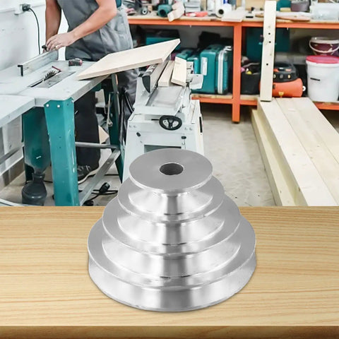 Pulley Wheel For Benchtop Drill Press Z4116 4 Step 5 Step Aluminum Transmission Wheel For V Shaped Timing Belt Motor Shaft