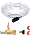 Beast Chemical Injector Kit For Pressure Washer Up To 4000 PSI Three Eighths Inch Quick Connect Includes 10 Foot Siphon Hose
