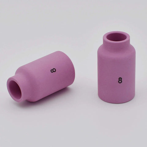 TIG Aluminum Ceramic Shield Cup Nozzles 54N14 Size 8 Half Inch for Gas Lens Collet Body Welding Torch 17 18 26 Series