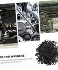 Beefy 500 Piece Wave Washers Kit With Compression Type Springs, Spring Steel Wave Washers For Screws And Bolts In Home Appliances, Automotive And Industrial Projects, black washers for engine repairs