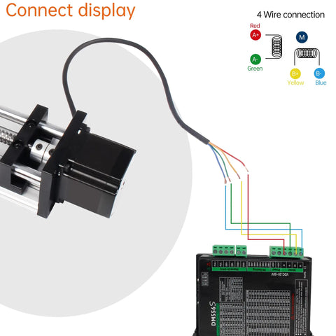 CNC Linear Stage Actuator With Double Optical Axis Rails And 1605 Ball Screw Drive wiring connection illustration
