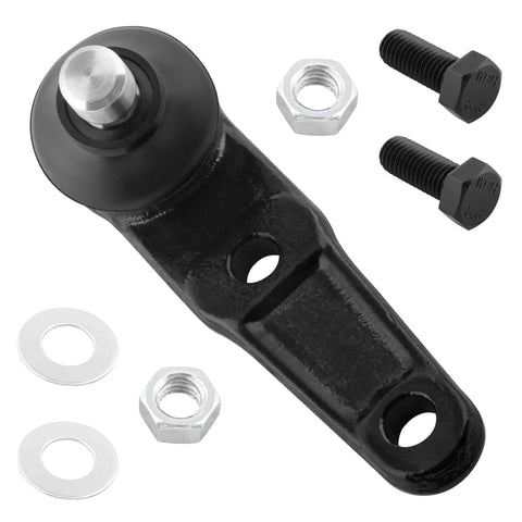 2Pc Front Lower Ball Joint Set For Mazda 323 1986-1989, GLC 1984-1985/1981-1983, Mercury Capri 1991-1994, Tracer 1987-1989 Left And Right, Easy Install Drop-In Replacement, Durable SAE Spec Suspension Kit K9607 black steel joint with bolts, nuts, and washers