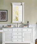 Bathroom vanity with Brushed Nickel Cabinet Knobs 30 Pack Square Zinc Alloy Drawer Handles For Kitchen Cupboards Dresser And Bathroom Hardware Built To Last Tough As Nails Durable Rust Resistant Knobs For Everyday Home Upgrades