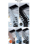 Heavy Duty Electric Attic Ladder With Rock Solid Steel Frame, displays color options: white, black, orange-white, blue-white.