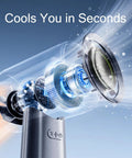 Turbo Handheld Fan With 100 Speed HD Digital Display Real Time Wind Gear And Battery Percentage Shows Your Power Level On The Fly motor