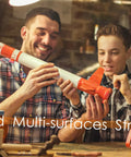 Men assembling a model rocket using Woodworking Glue Sticks 10 Inch Long Diameter Eleven Millimeter Multi Temperature For Most Full Size Glue Guns Pro Grade 5 Pound Box With About 90 Sticks Delivers Strong Bond For Woodworking Crafting Sealing And DIY Projects.