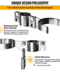 Built Tough Stainless Steel Chain Link Gate Latch With Padlock Hole Fork Latch Gate Hardware For Outdoor Use Rustproof Weather Resistant Easy Install 1 Piece, 304 stainless steel