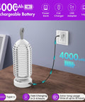 Cordless Mosquito Zapper With Colorful Lighting And Auto Sensing 3 In 1 Bug Trap With 4000mAh Rechargeable Battery plugged in