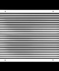 Aluminum Return Air Grille 20 by 16 Inches With Outer Frame 21.875 by 17.875 Inches, Linear Bar Design, Wall and Ceiling Mount