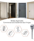 Adjustable Door Hinge Wrench for quick precise repair with manual jaw stainless steel, shown with residential and commercial doors.