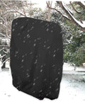 Garden Furniture Cover for Outdoor Table and Chairs, Weather Resistant Protective Shield for Patio, deck in snowy backyard