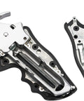 Internal view of Dan Wesson 715 CO2 Powered Airsoft Revolver Low Power Version Silver Finish 2.5 Inch Barrel with grip removed
