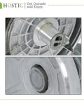 Close-up of 3000W Wet And Dry Electric Grain Mill grinding discs, showcasing metal mechanism for cereals, rice, corn, and more.