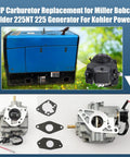 Beefed Up 20HP Carburetor Replacement Kit for Miller Bobcat Welder 225NT 225 Generator Kohler CH20S Powered