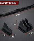 Magnetic Wrench Organizer Set For Toolbox And Drawer Storage 42 Piece Wrench Holder with dimensions and no-slip base.