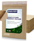 Eco Friendly Honeycomb Padded Mailers 8.5 By 12 Inches, 100 Pack Biodegradable Compostable Recyclable Hex Coat Paper Shipping Envelopes