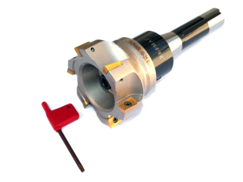 3.15 Inch Face Shell Mill Cutter 90 Degree 6 Flute R8 Shank With Inserts For Metal Milling Pro Grade Heavy Duty Performance