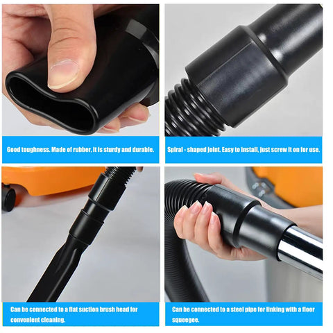 12 Foot Dust Collection Vacuum Hose Kit With Five Fittings For Woodworking And Home Shop Use Flexible Dry Wet Vac Hose Attachments